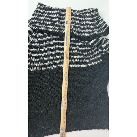 Free People Sweater Women's Medium Oversized Chunky Knit Striped Wool‎ Blend - Picture 6 of 8